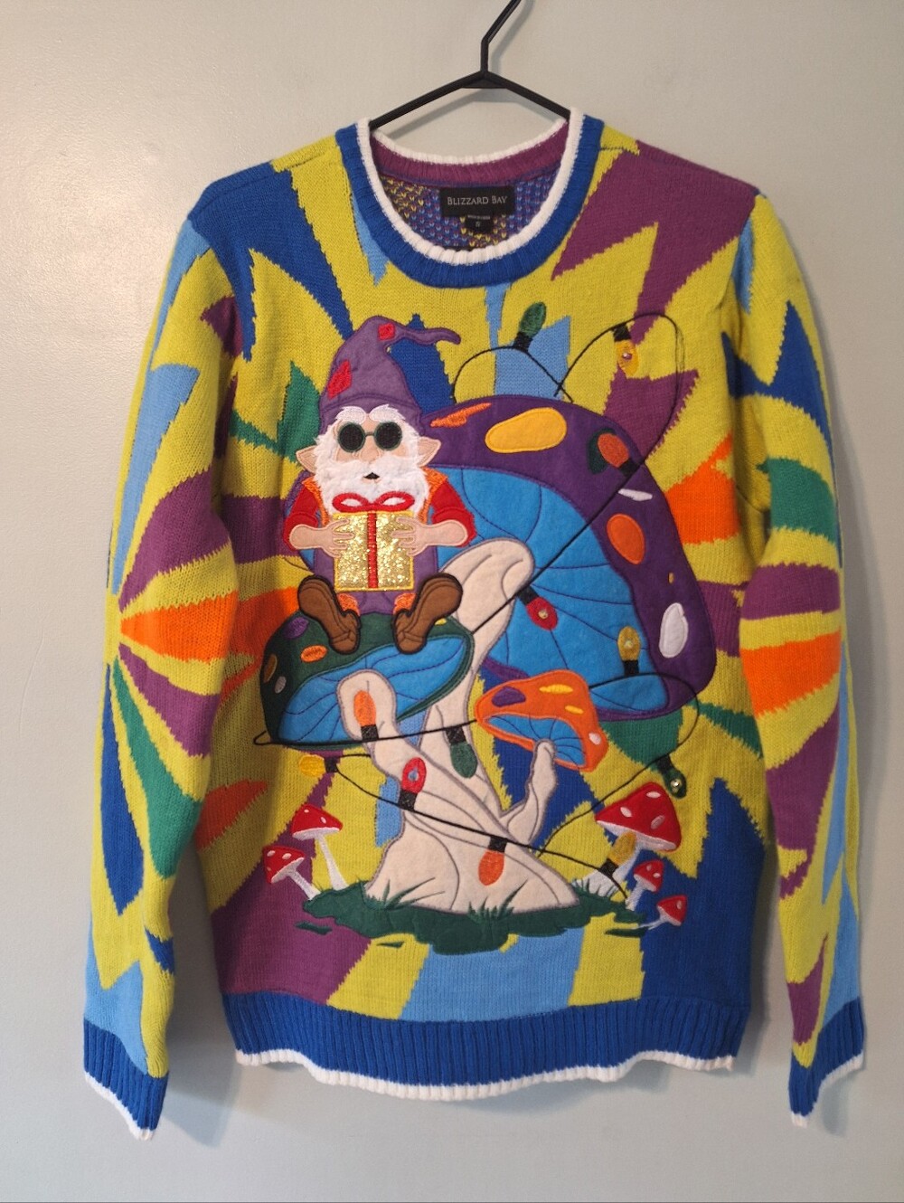 Men’s Multicolor Novelty Ugly Christmas Sweater - S